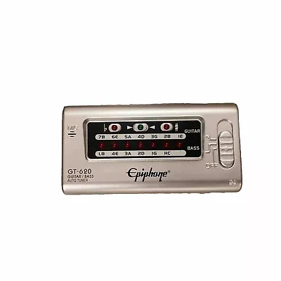 Epiphone Digital Guitar And Bass Tuner GT-620 Intellituner Tested • $14.99