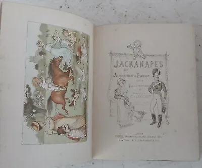 Antique Children's Book Jackanapes Juliana Horatio Ewing Illustr R. Caldecott • £10