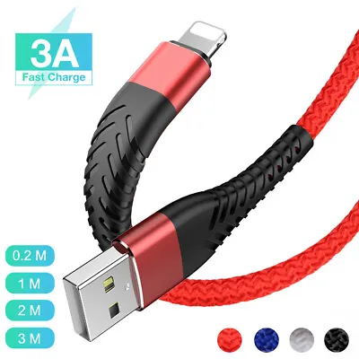 $7.85 • Buy 3/6/10 FT USB Cable For IPhone13 12 11 6 7 8 SE XR X Fast Charge Charging Cord