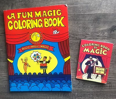 3 Magic Tricks Clown Magic Coloring Books Fun Inc & Haines House Of Cards • $19.95