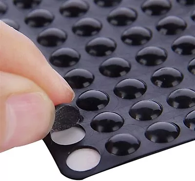 100pcs Drawer Rubber Bumpers Pads Black Cabinet Door Dots Self Adhesive Feet • $6.95