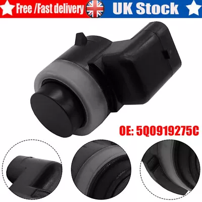 Parking Sensor Black 5Q0919275C For Audi A3 A4 Seat Leon Skoda VW Golf Touran UK • £9.92