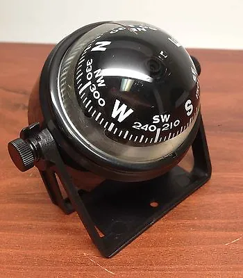 PactradeMarine Boat Sport 2.25  D Compass With Black Bracket Visible Luber Line  • $17.99