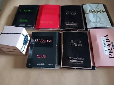 Mixed Ladies Perfume Samples X8 3x Valentino 3x Ysl  1x Prada 1x Victor Rolf • £28