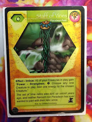 Magi Nation - Nightmare's Dawn  Staff Of Vines   Paradwyn  Rare    X1 • $6.95