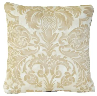 Damask Cushion Cover English Traditional Printed Cotton Fabric Square 16” SALE • £6.99