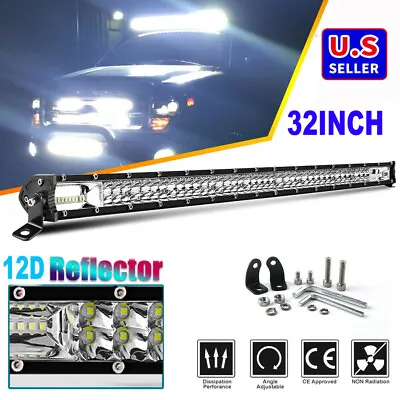 32Inch 1600W LED Work Light Bar Spot Flood Fog Snow Truck Offroad Lamp SUV 30  • $69.99