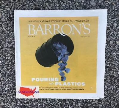 Barrons Financial News - Monday April 15 2024 (pouring Into Plastics) • $7.99