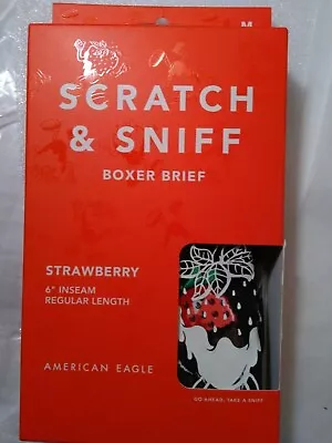 American Eagle Scratch & Sniff  Flex Boxer Brief  Chocolate Dipped Strawberries • $14.99