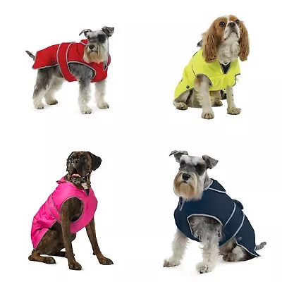 Ancol Muddy Paws Dog Puppy Coat All Weather Waterproof Reflective Winter Jacket • £18.99