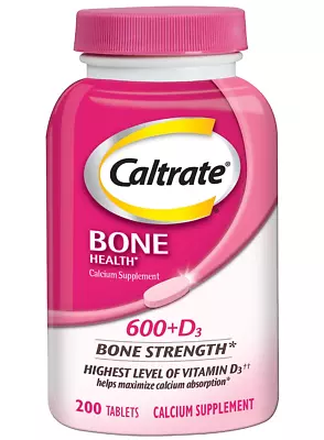 Caltrate 600+D3 Calcium & Vitamin D Supplements Tablets - 200 Count EXP 06/24 • $9.38