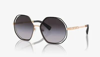 Bnwt Bvlgari Sunglasses 6144kb 2056/8g Black Pink Gold Plated Pearl *rrp $1350* • $850