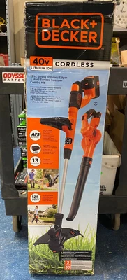 $119.99 • Buy BLACK+DECKER 40V Max Cordless Sweeper & String Trimmer Combo Kit - LCC340C