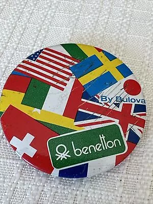 Vintage Benetton Bulova Pin Back Button • $4.25