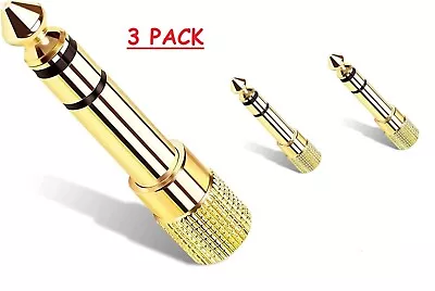 £5.99 • Buy Headphones Jack Adapter 6.5mm 1/4'' Male To 3.5mm 1/8'' Female Audio Converter