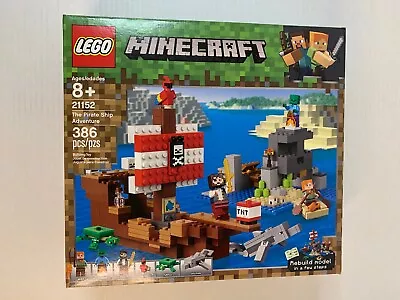 LEGO Minecraft 21152 The Pirate Ship Adventure Set -New -Factory Sealed- Retired • $39.95
