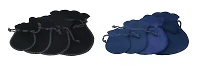Pack Of 20 Velvet Drawstring Pouches Cosmetic Jewellery Wedding Party Gift Bag • £13.49