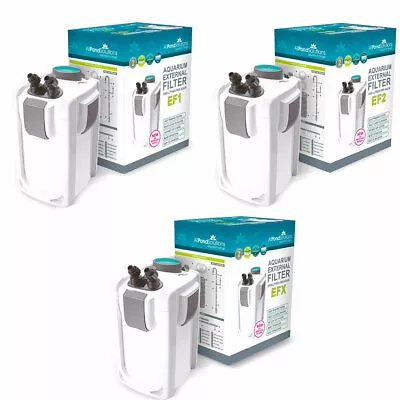 Aquarium Fish Tank External Filter - FREE Media - EF1 EF2 EFX All Pond Solutions • £74.99