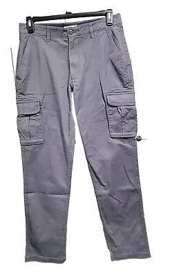 Sonoma Straight Flexwear Pants Men's Size 33x32 Gray Cargo Pockets. New • $27