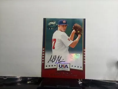 2008 Mike Minor USA Baseball Autographed Card • $2.99