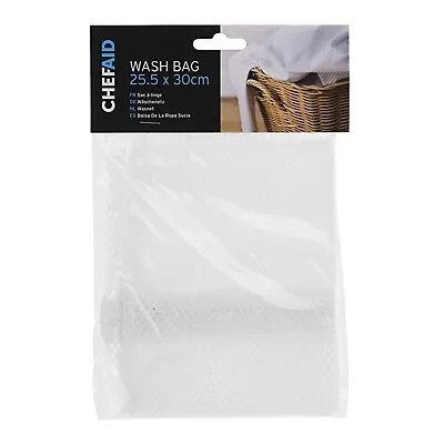 Chef Aid Zipped Underwear Laundry Delicate Small Items Wash Bag 25 X 30 Sacks • £3.49