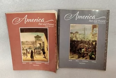 America Past And Present Volumes 1 (To 1877) & 2 (From 1865) 3rd Edition Copies • $30