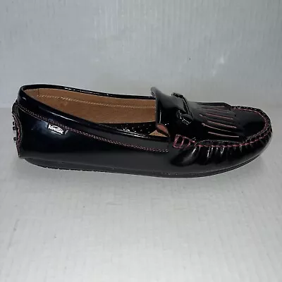 Venettini Boys Dress Oxblood Patent Leather Loafers Shoes Size 38 / 7 NWOB • $50