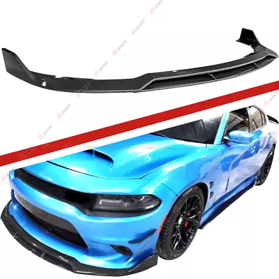 $89.99 • Buy For Dodge Charger 15-21 SRT-Style Carbon Style Front Bumper Splitter Spoiler Lip