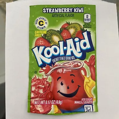 £1 • Buy Kool Aid American Powder Mix Drink Strawberry Kiwi Single Sachets 