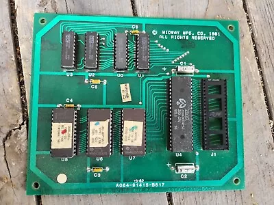 Vintage Arcade Bally Midway Ms Pac-Man Daughter Card Board PCB Tested 😃😍😎 • $34.99