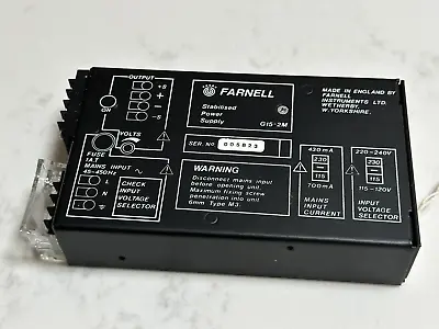 Farnell G15-2M Stabilised Power Supply Made In England • £27