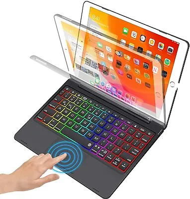 £37.99 • Buy For IPad 10.2  7th/8th/9th Gen 2021 Smart Backlit Case With Touchpad Keyboard UK