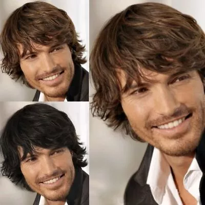£7.73 • Buy Afro Kinky Short Cosplay Synthetic Hair Full Curly Wig Short Hair Men's Wigs