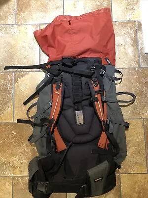 Deuter Expedition 90 + 10  Black Red Grey Hiking Backpack Internal Frame~No Lid • $59.96