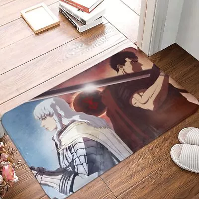 Berserk Guts Griffith Behelit Manga Bathroom Carpet Swordsman Cool Flannel Mat • $8.79