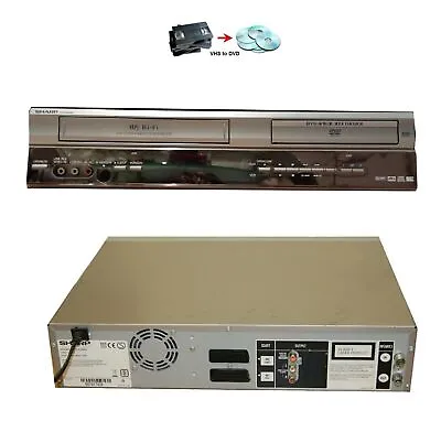 SHARP DV-RW250H VCR VHS To DVD Recorder Tapes ConverterEXT SKY REC 1yr WARRANTY • £209.99