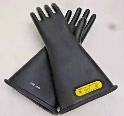 NEW!! MARIGOLD Black Electrical Gloves 2 Class Size 8 CLASS 2 B 14 • $85