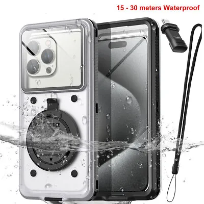 Waterproof Diving Self Check Case Cover For IPhone 15 14 Samsung S24 S23 Google • $29.99