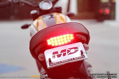 Fit 2015-2023 Ducati Scrambler SEQUENTIAL Turn Signal LED Tail Light SMOKE LENS • $114.95