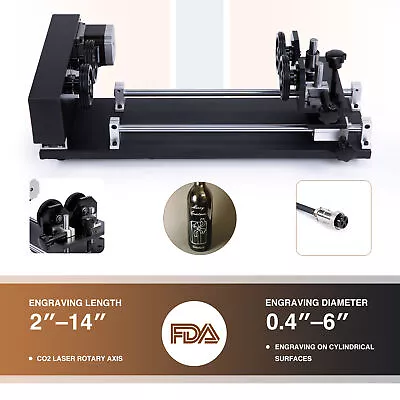 Regular Rotary Axis For 50W/60W/80W/100W CO2 Laser Engraver For Cylinder Surface • $249.99