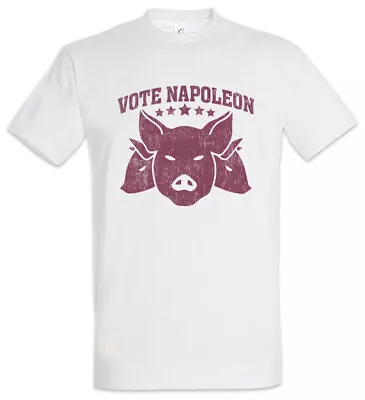 Vote Napoleon T-Shirt Animal Animals Pig Pigs Farm Symbol Sign Logo For • £21.54