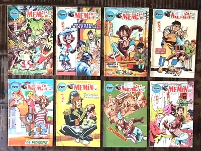 8 Memin Pinguin Spanish Comics Lot 51 To 62 (1982) Puerto Rico No Mexican Comics • $28