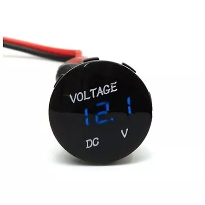  Car Motorcycle DC 12V-24V Panel Digital Voltage Meter Display Voltmeter  • $12.40