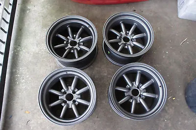 For Miata MX5 Roadster E30 Civic JDM GunMetal 15 Retro Banana Style Wheels 100x4 • $485