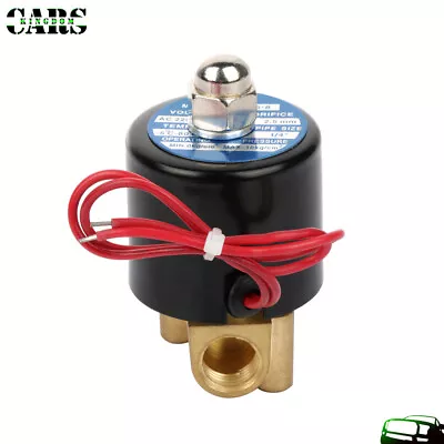 1  Brass Electric Solenoid Air Ride Suspension Valve 1/4 Np For Train Horn Fast • $12.95