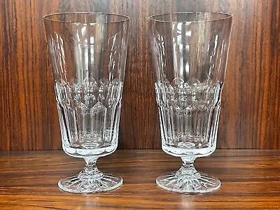 Set Of (2) Galway Crystal SHANNON Pattern 7” Iced Tea Glasses • $59