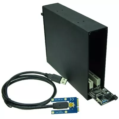 Mini PCIe To Dual PCI Bus Slot Adapter Enclosure Docking Station Expansion Card • $123