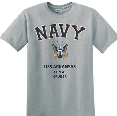 Uss Arkansas *cgn-41* Cruiser* Navy Eagle*t-shirt. Officially Licensed • $29.95