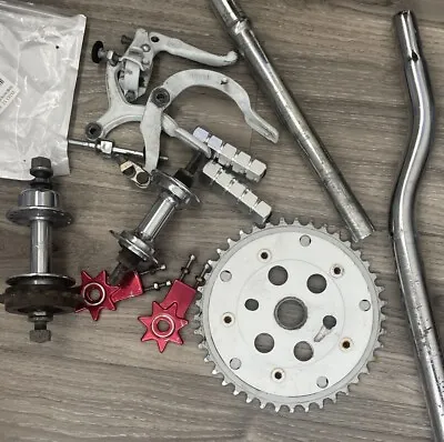 Old School Vintage Bmx Bike Parts Lot • $99.99