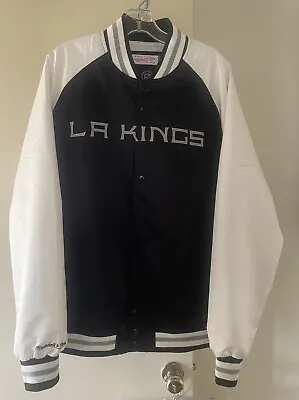 LA Kings Hockey Jacket Men's Size XL Mitchell & Ness NHL Logo Lightweight • $65